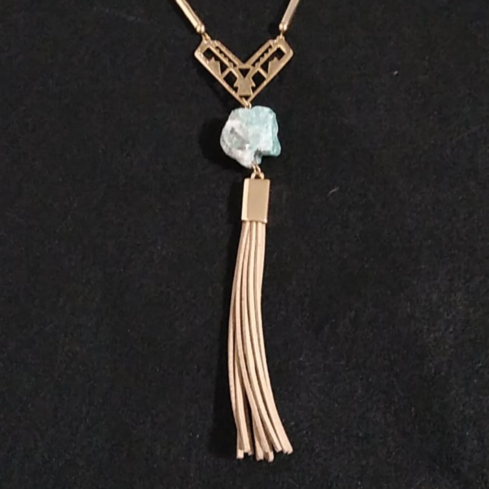Kinsley Armelle Tawny Statement Necklace W Jasper